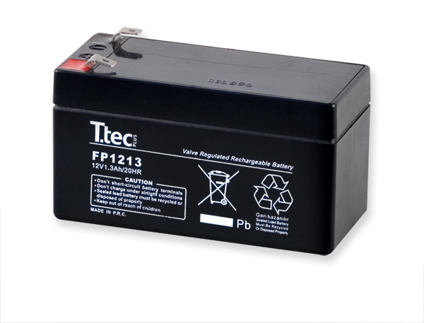 T.Tec Plus 12V 1.3Ah Bakımsız Kuru Akü