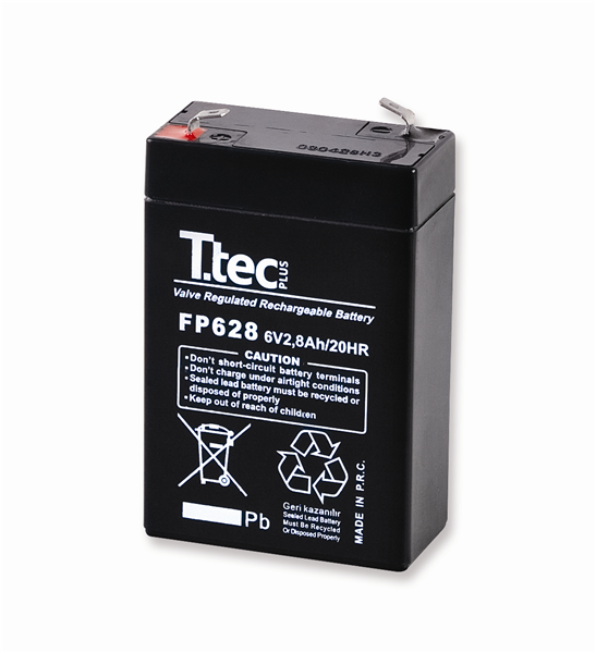 T.Tec Plus 12V 2.8Ah Bakımsız Kuru Akü